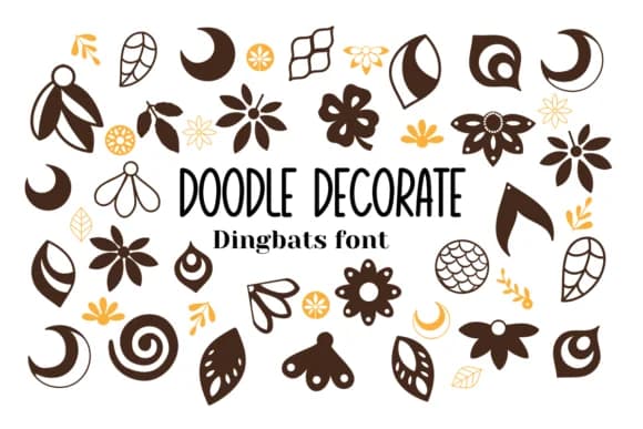 Doodle Decorate by Nun Sukhwan — Dingbats Font
