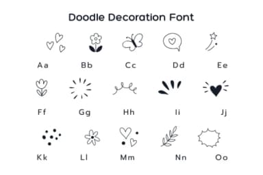 Doodle Decoration by Pui Art — Dingbats Font — thumbnail 6