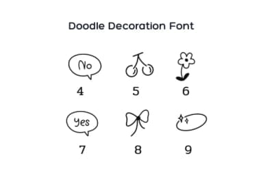 Doodle Decoration by Pui Art — Dingbats Font — thumbnail 8