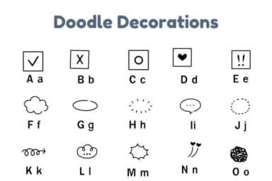 Doodle Decorations by Nun Sukhwan — Dingbats Font — thumbnail 6