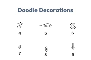 Doodle Decorations by Nun Sukhwan — Dingbats Font — thumbnail 7