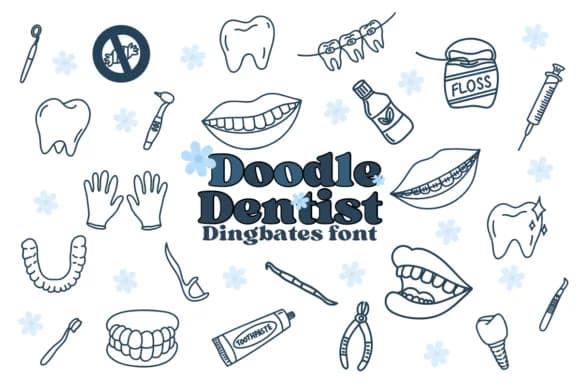 Doodle Dentist by Chonada — Dingbats Font