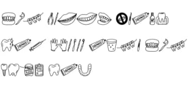 Doodle Dentist by Chonada — Dingbats Font — thumbnail 8