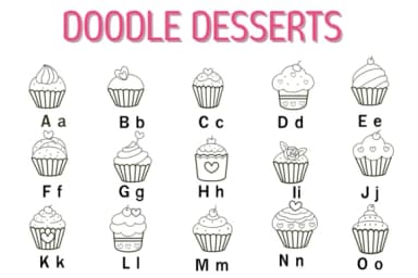 Doodle Desserts by Nun Sukhwan — Dingbats Font — thumbnail 2
