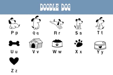 Doodle Dog by Nun Sukhwan — Dingbats Font — thumbnail 3