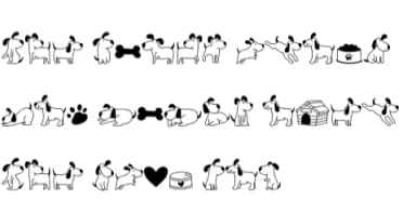 Doodle Dog by Nun Sukhwan — Dingbats Font — thumbnail 8