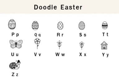 Doodle Easter by Nun Sukhwan — Dingbats Font — thumbnail 3