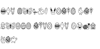 Doodle Easter by Nun Sukhwan — Dingbats Font — thumbnail 8