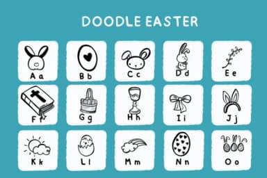 Doodle Easter by Bee piyanuch — Dingbats Font — thumbnail 2