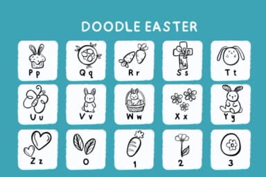 Doodle Easter by Bee piyanuch — Dingbats Font — thumbnail 3