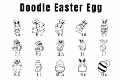 Doodle Easter Egg by Suphitchaya — Dingbats Font — thumbnail 2