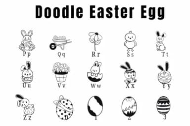 Doodle Easter Egg by Suphitchaya — Dingbats Font — thumbnail 3