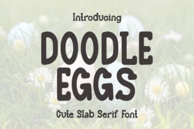 Doodle Eggs by Letterayu — Slab Serif Font — thumbnail 1