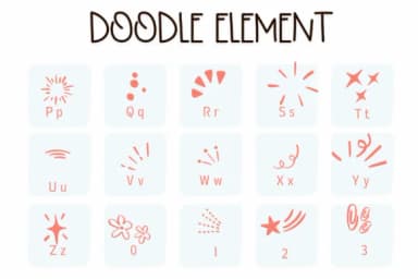Doodle Element by Sirinart — Dingbats Font — thumbnail 3