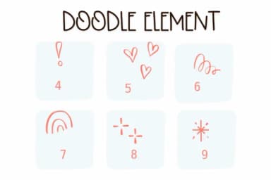Doodle Element by Sirinart — Dingbats Font — thumbnail 4