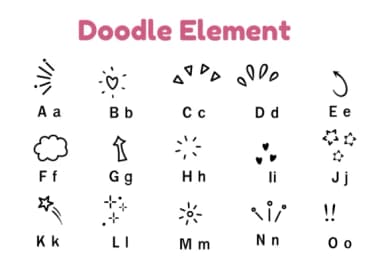Doodle Element by Nun Sukhwan — Dingbats Font — thumbnail 5