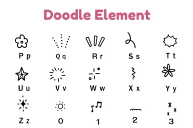 Doodle Element by Nun Sukhwan — Dingbats Font — thumbnail 6