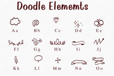 Doodle Elements by Nongyao — Dingbats Font — thumbnail 2