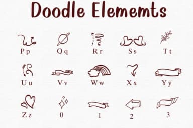 Doodle Elements by Nongyao — Dingbats Font — thumbnail 3