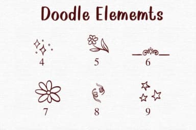 Doodle Elements by Nongyao — Dingbats Font — thumbnail 4