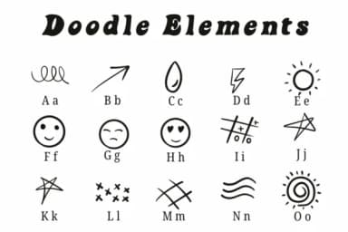 Doodle Elements by Suphitchaya — Dingbats Font — thumbnail 2