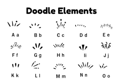 Doodle Elements by Nun Sukhwan — Dingbats Font — thumbnail 5