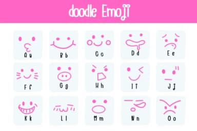 Doodle Emoji by Bee piyanuch — Dingbats Font — thumbnail 2