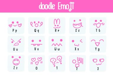 Doodle Emoji by Bee piyanuch — Dingbats Font — thumbnail 3