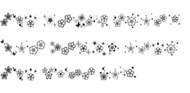 Doodle Flowers by Nun Sukhwan — Dingbats Font — thumbnail 8