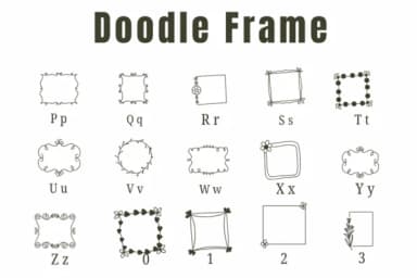 Doodle Frame by Suphitchaya — Dingbats Font — thumbnail 3