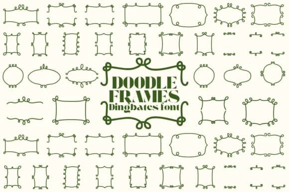 Doodle Frames by Chonada — Dingbats Font