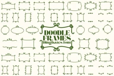 Doodle Frames by Chonada — Dingbats Font — thumbnail 1