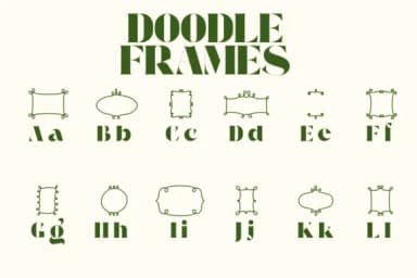 Doodle Frames by Chonada — Dingbats Font — thumbnail 2