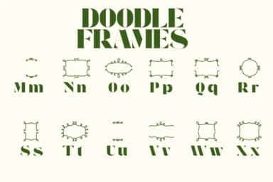 Doodle Frames by Chonada — Dingbats Font — thumbnail 3