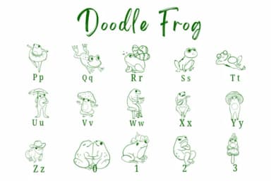 Doodle Frog by Suphitchaya — Dingbats Font — thumbnail 3