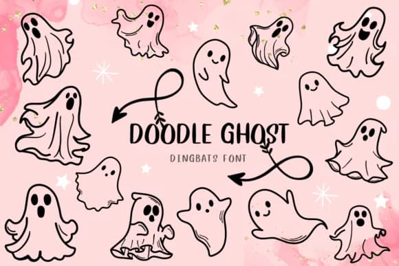 Doodle Ghost by CHANOK — Dingbats Font