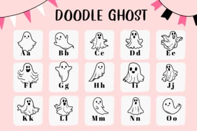 Doodle Ghost by CHANOK — Dingbats Font — thumbnail 2