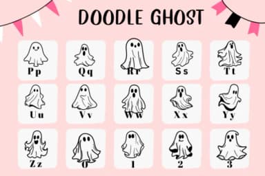Doodle Ghost by CHANOK — Dingbats Font — thumbnail 3