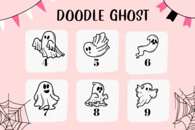 Doodle Ghost by CHANOK — Dingbats Font — thumbnail 4