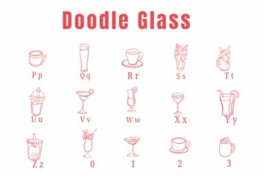 Doodle Glass by Suphitchaya — Dingbats Font — thumbnail 3