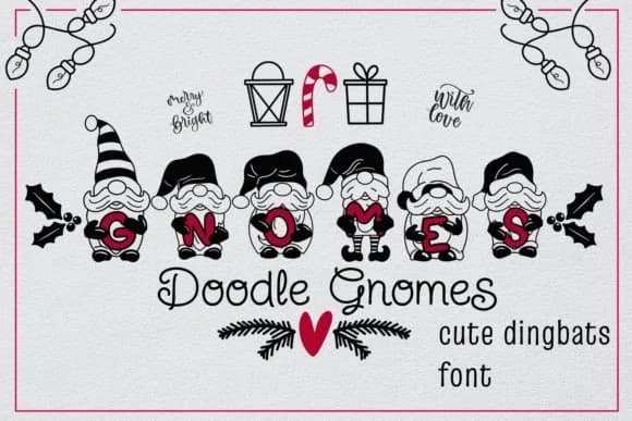 Doodle Gnomes by Callmestasya — Dingbats Font