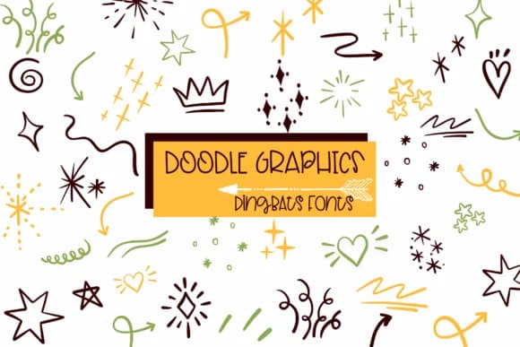 Doodle Graphics by Sirinart — Dingbats Font
