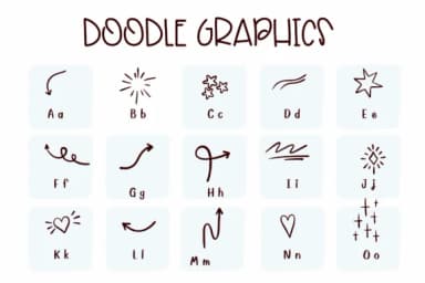 Doodle Graphics by Sirinart — Dingbats Font — thumbnail 2