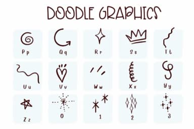 Doodle Graphics by Sirinart — Dingbats Font — thumbnail 7