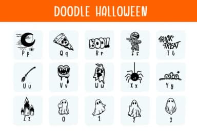Doodle Halloween by Bee piyanuch — Dingbats Font — thumbnail 3