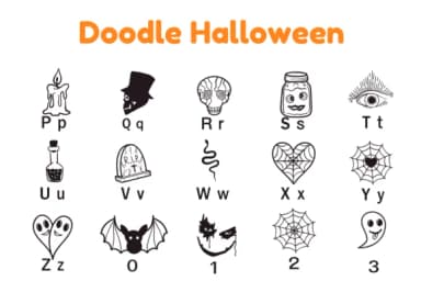Doodle Halloween by Nun Sukhwan — Dingbats Font — thumbnail 6