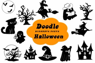 Doodle Halloween by Suphitchaya — Dingbats Font — thumbnail 1