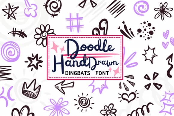 Doodle Hand Drawn by PraewDesigns — Dingbats Font