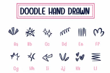Doodle Hand Drawn by PraewDesigns — Dingbats Font — thumbnail 2