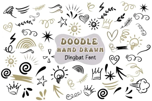 Doodle Hand Drawn by Pui Art — Dingbats Font
